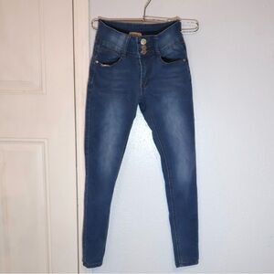 Red Bottoms Dark Blue Skinny Jeans size 1/2